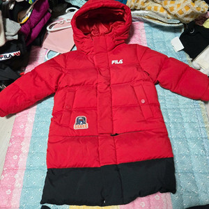 아동 110호 휠라 키즈 오리털 패딩 점퍼