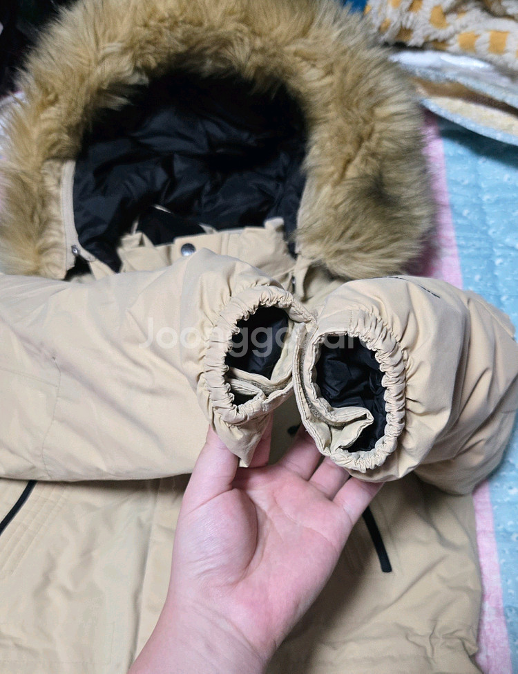 아동 120호 노스페이스 키즈 다운 롱패딩 점퍼--1