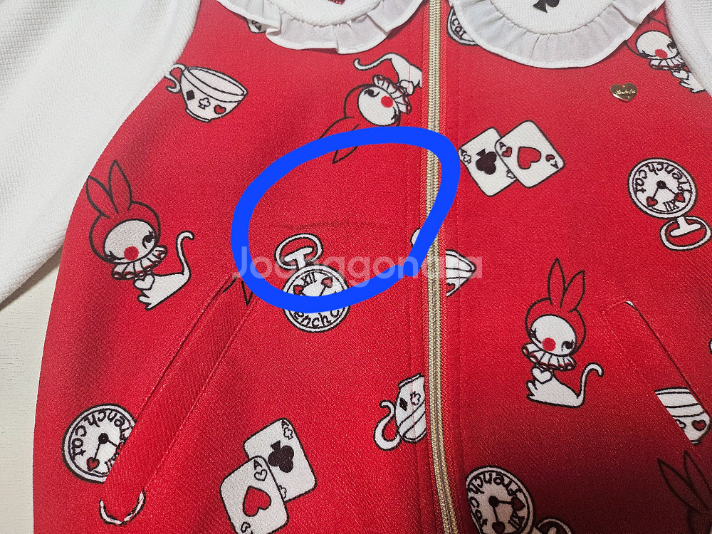 최상)여아 봄가을 프렌치캣 나염점퍼 120호(5-6세)--1