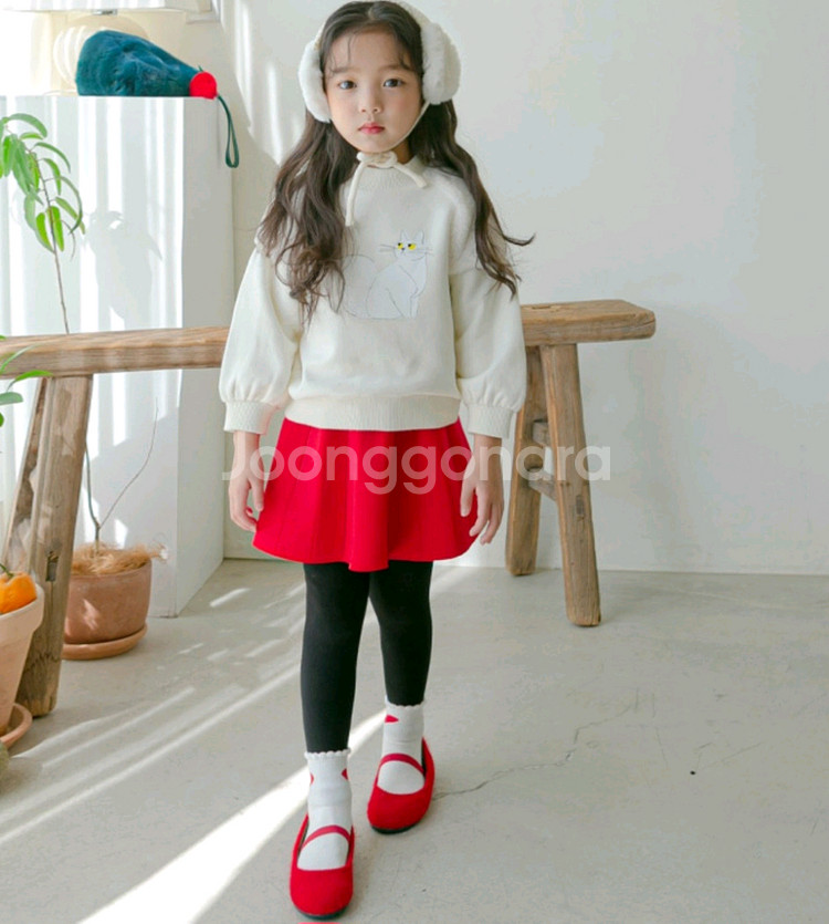 거의새상품)여아 겨울용 아이러브제이 화이팅 치마레깅스--2