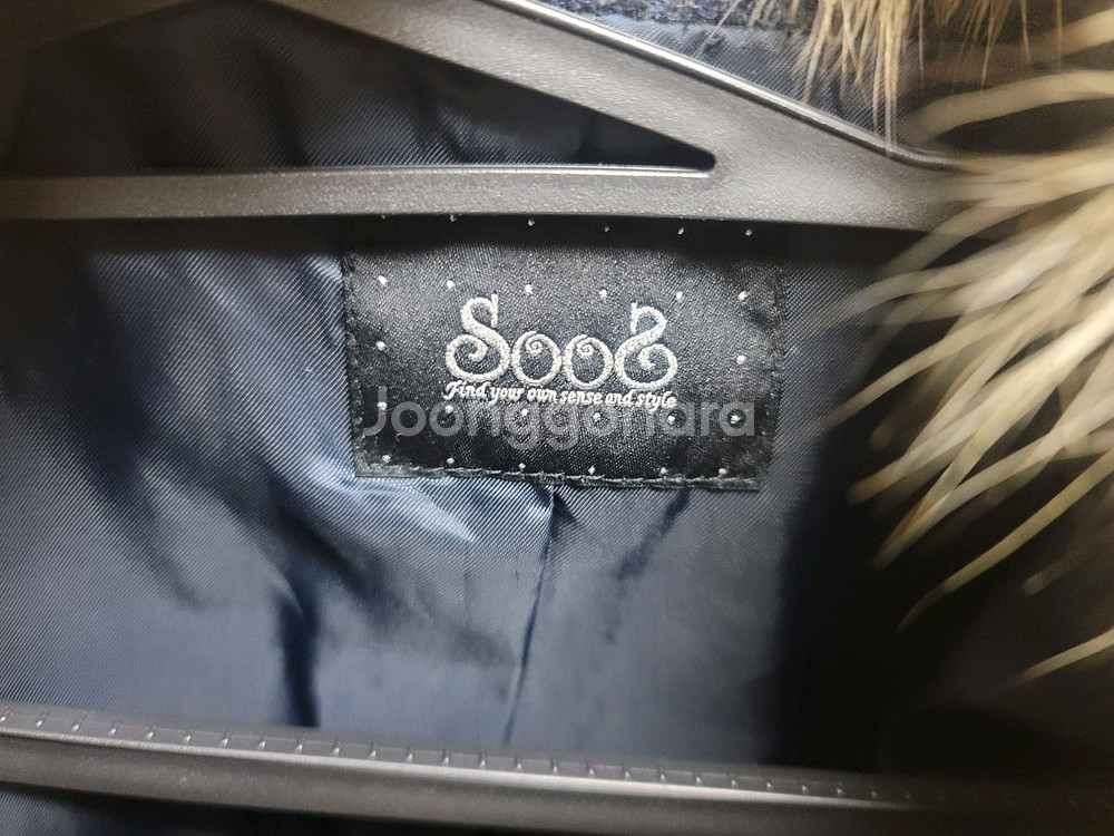 2회착용/드라이완료)수스 캐시미어 퍼카라 코트 66사이--2