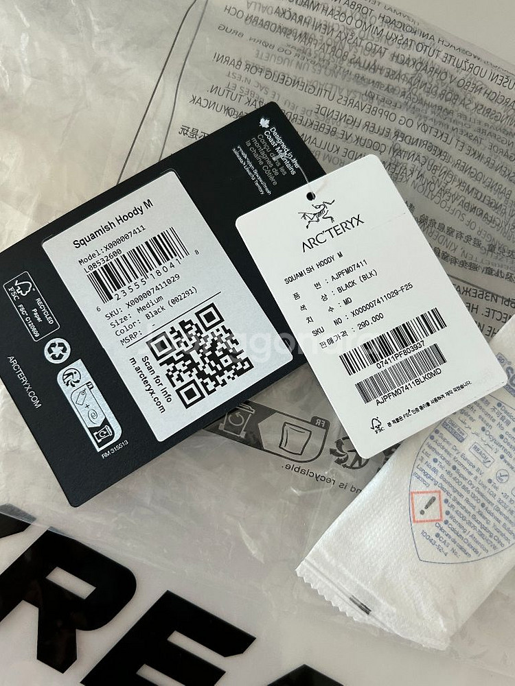 아크테릭스 스쿼미시 후디 M (블랙)--7