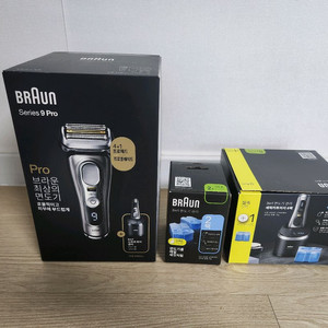 브라운 시리즈9 프로,세척카트리지 8개 (전기면도기 제모)