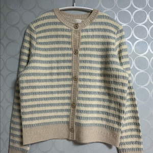 sjsj 컬러라인 니트 가디건