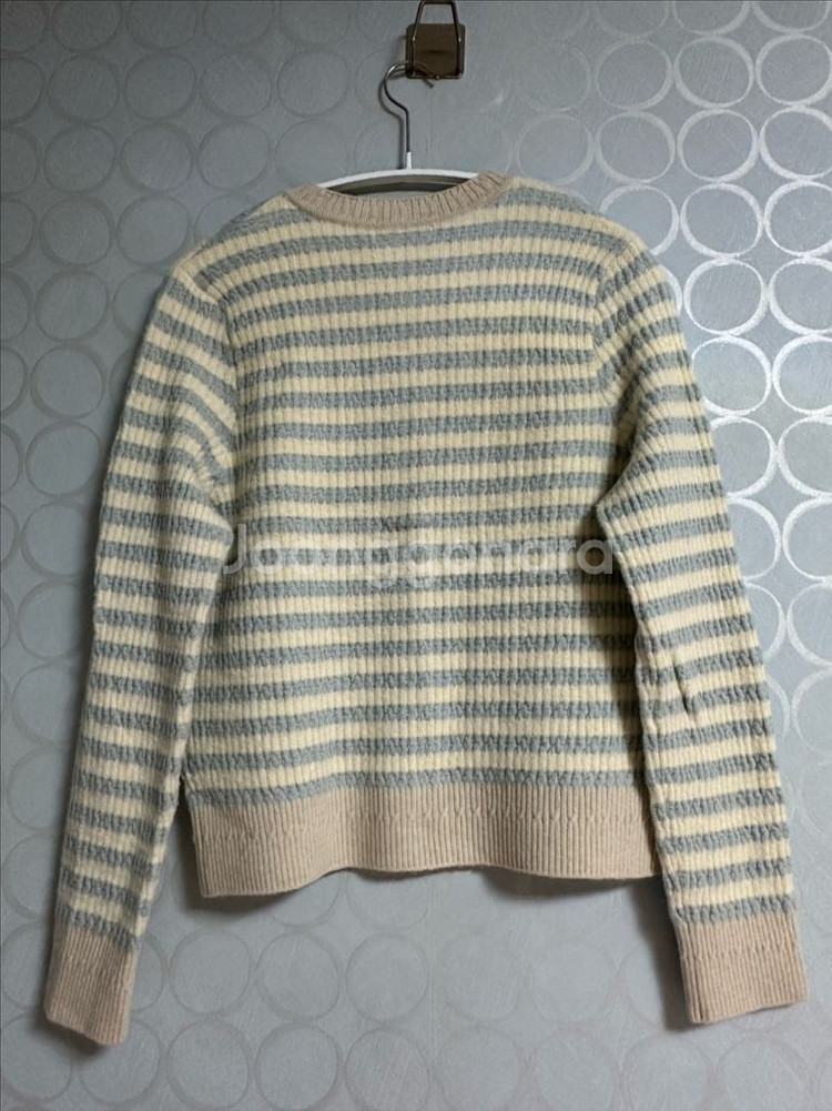 sjsj 컬러라인 니트 가디건--1