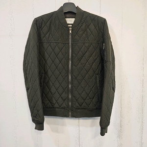 자라 맨 퀼팅 봄버 재킷 올리브 L