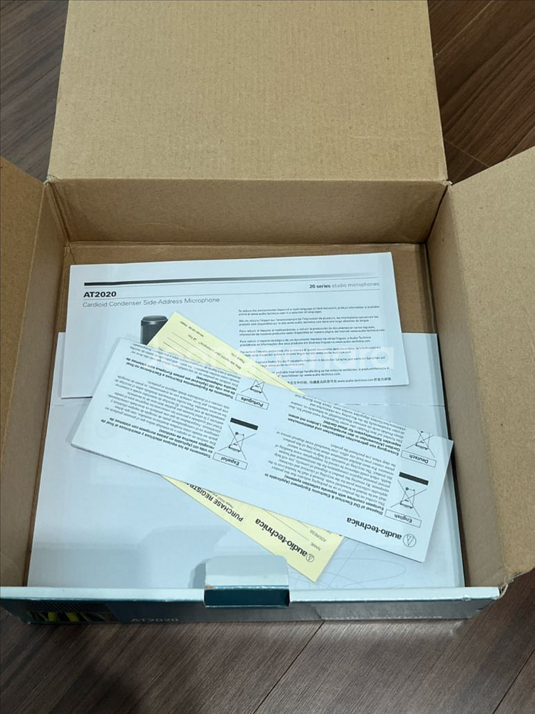 오디오테크니카 AT2020 + 쇼크마운트 풀박--2