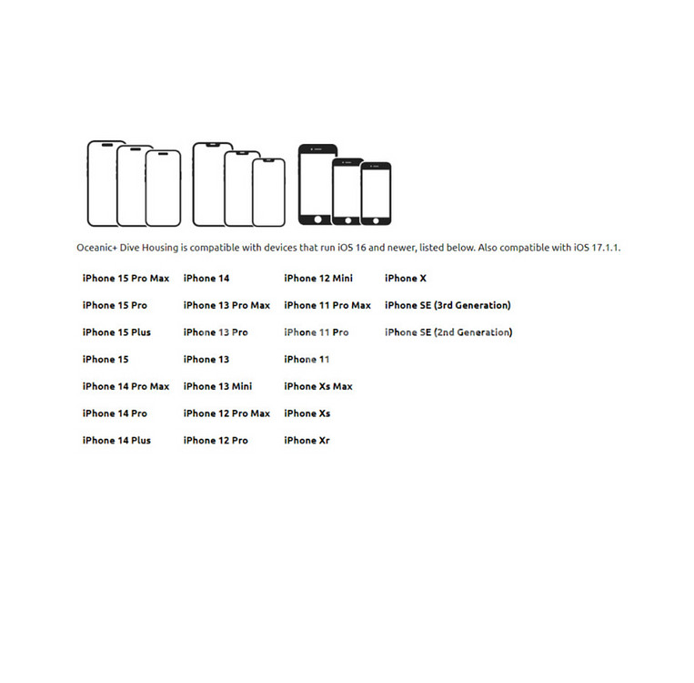 다이빙 컴퓨터 겸 휴대폰 하우징 오셔닉 플러스--5