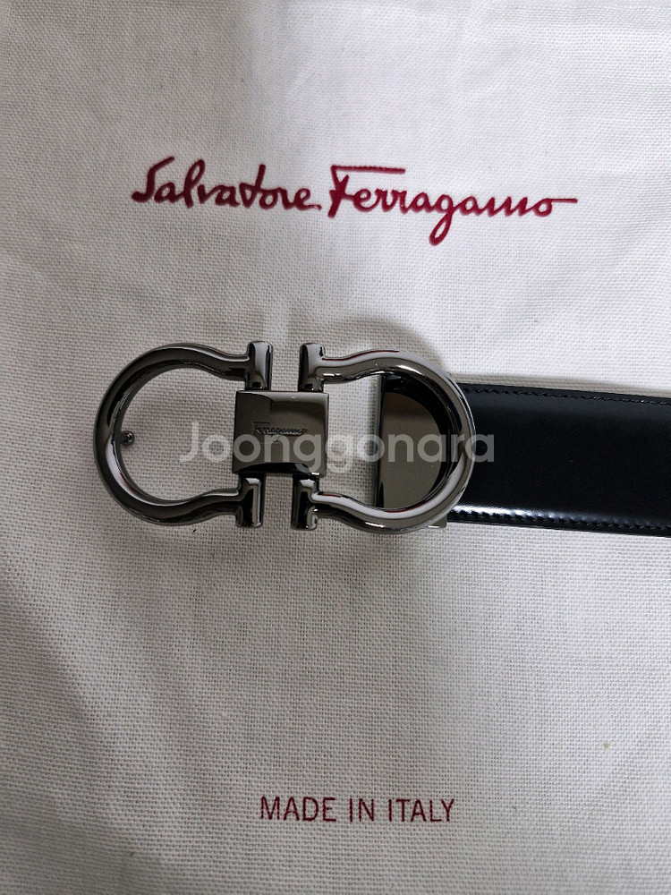 페라가모 은장 양면 가죽벨트 정품입니다--5