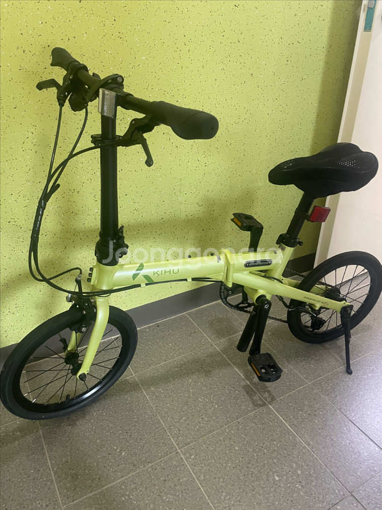 키후 에어 뉴트로 레몬 접이식 자전거--0
