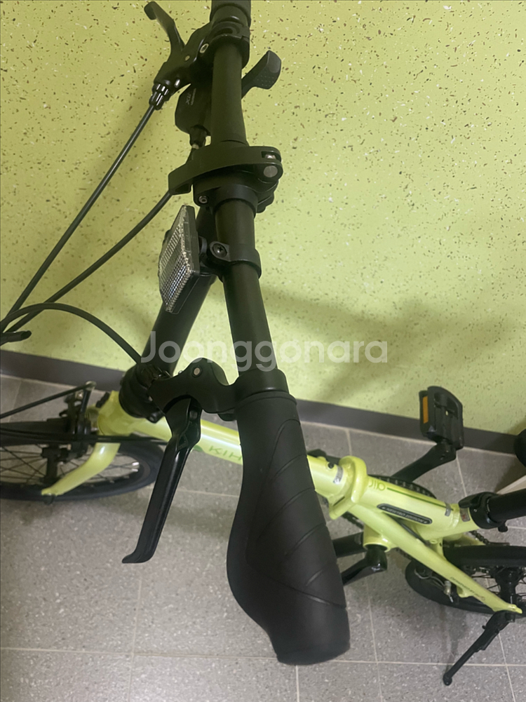 키후 에어 뉴트로 레몬 접이식 자전거--2