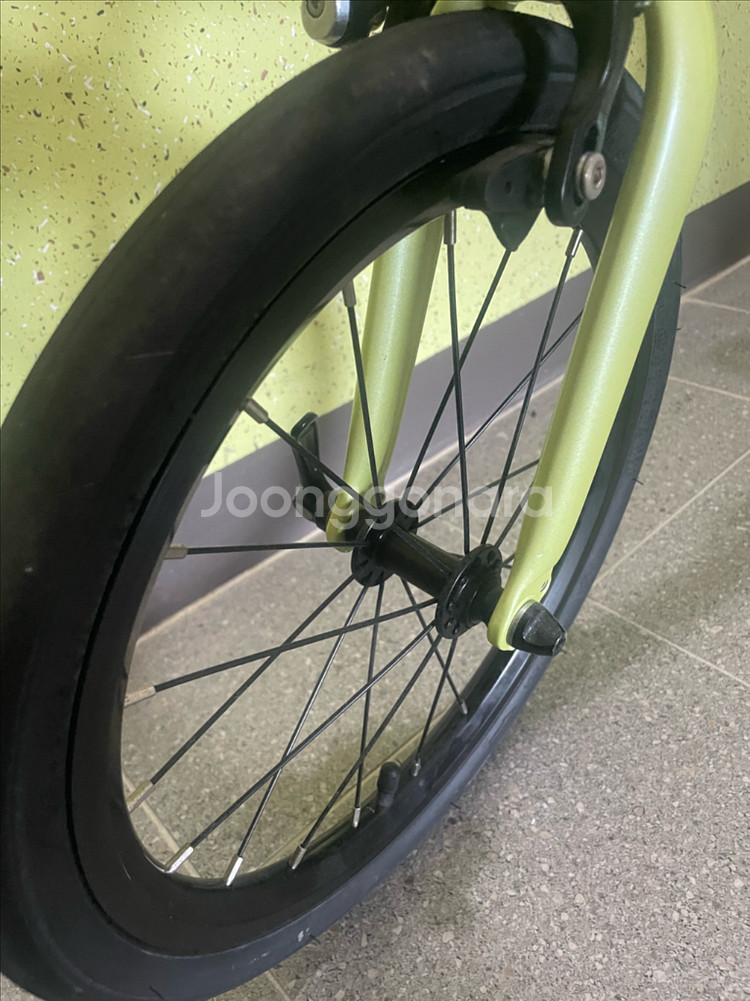 키후 에어 뉴트로 레몬 접이식 자전거--3