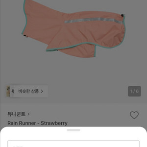 뮤니쿤트 레인러너 강아지 우비 L라지