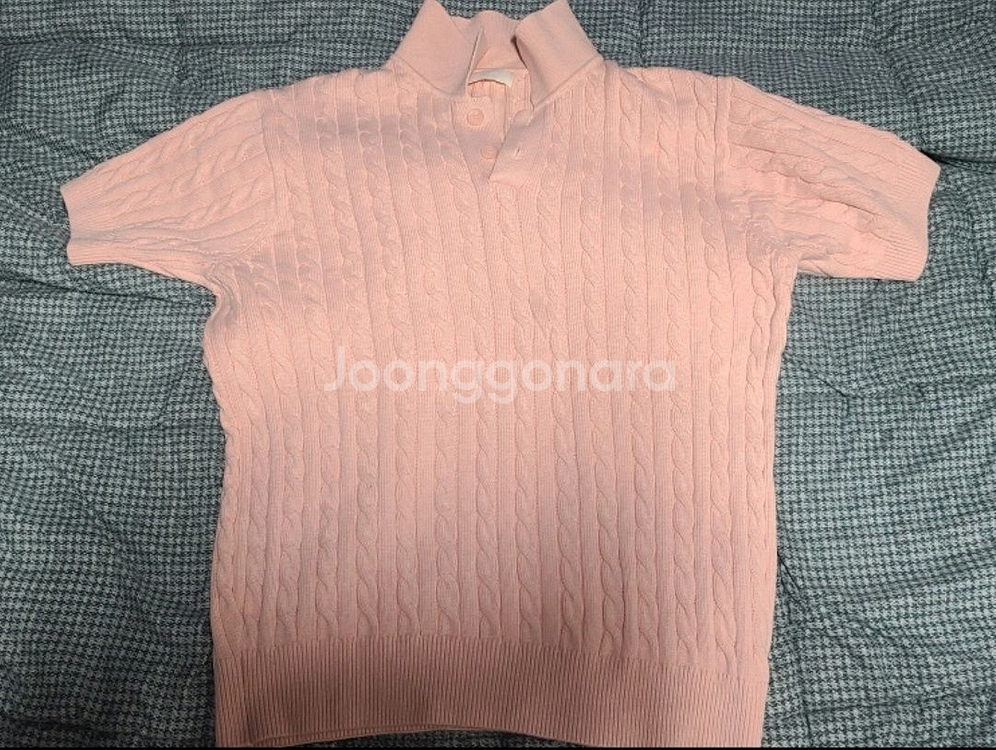 깡 미나브 케이블 카라 니트 급처--0