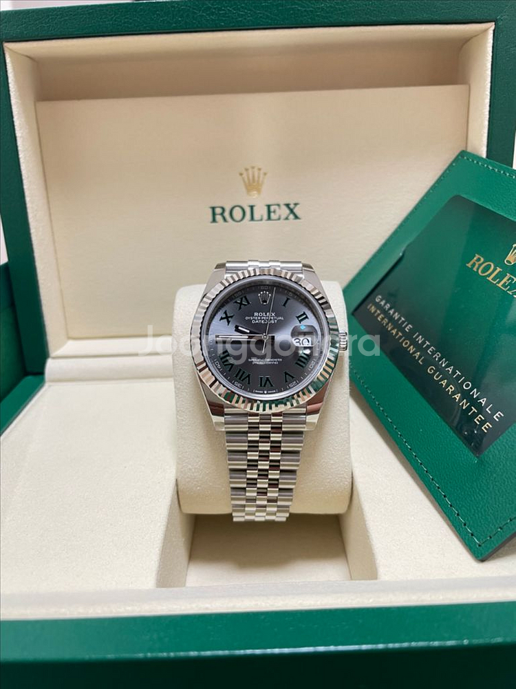 롤렉스 126334 데이저스트 41 윔블던 스틸 판매합--3