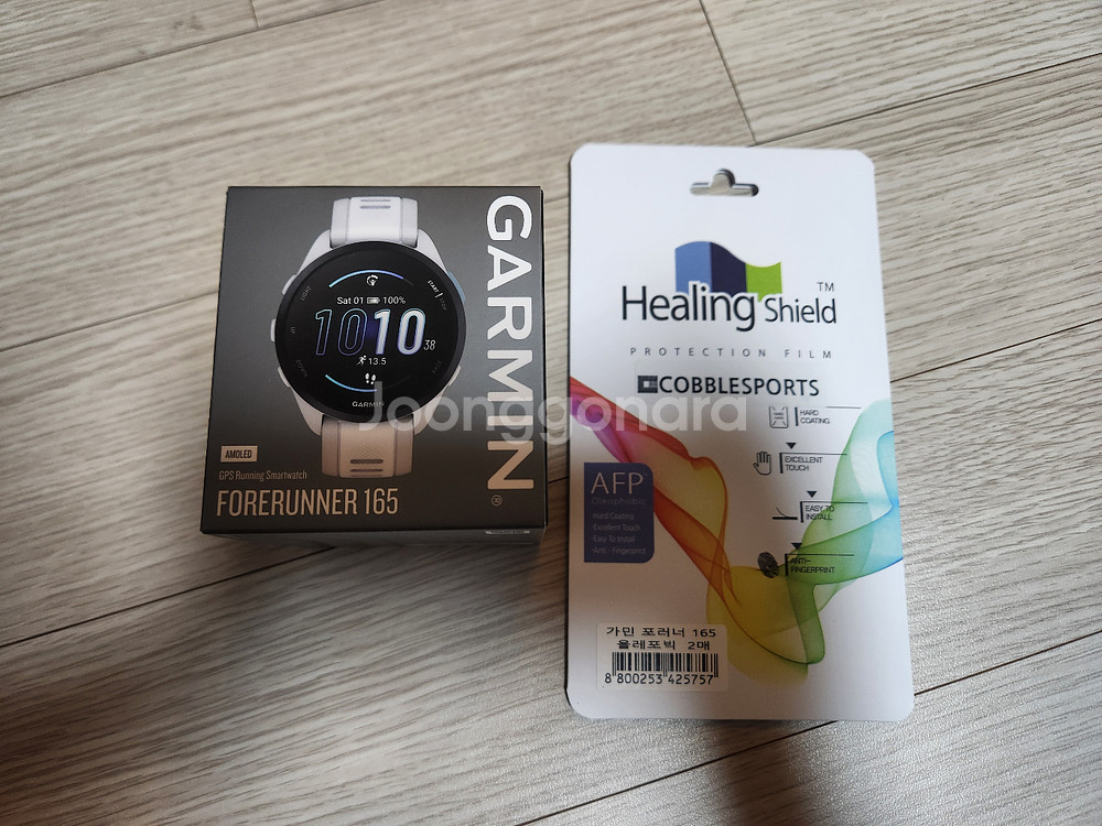 (미개봉) 가민 포러너 165 화이트 러닝 워치--0
