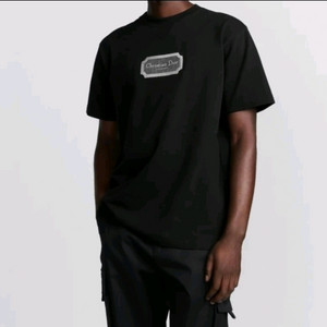 디올 로고 반팔 티셔츠