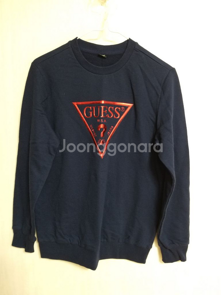 여성 게스 맨투맨 (네이비.박시90-95)--0