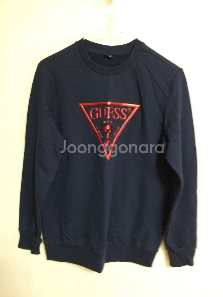 여성 게스 맨투맨 (네이비.박시90-95)--5