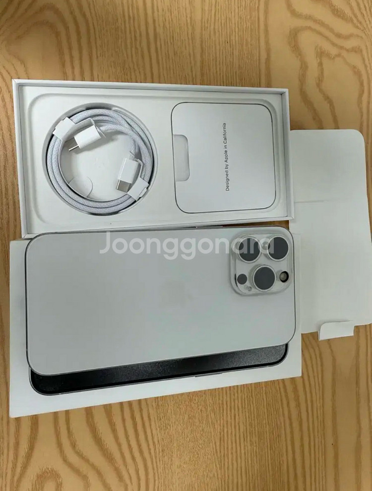 아이폰15프로맥스 256gb 화이트 애플케어 미국판--1