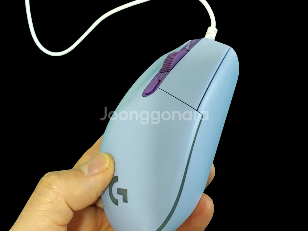 로지텍 G102 라이트싱크 라일락 게이밍 마우스--3