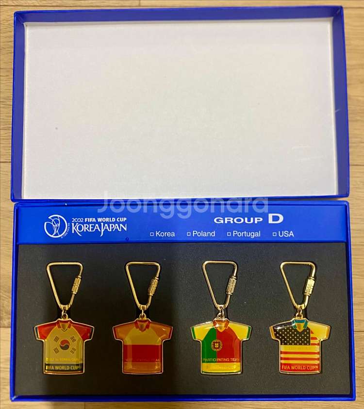 2002년 한일월드컵 D조 4개국 열쇠고리 새상품 판매--0