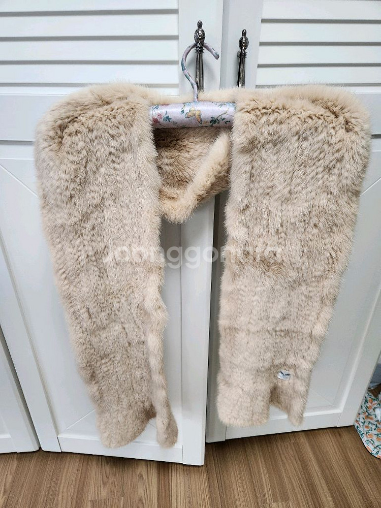 연베이지 핑크 숄 머플러--0