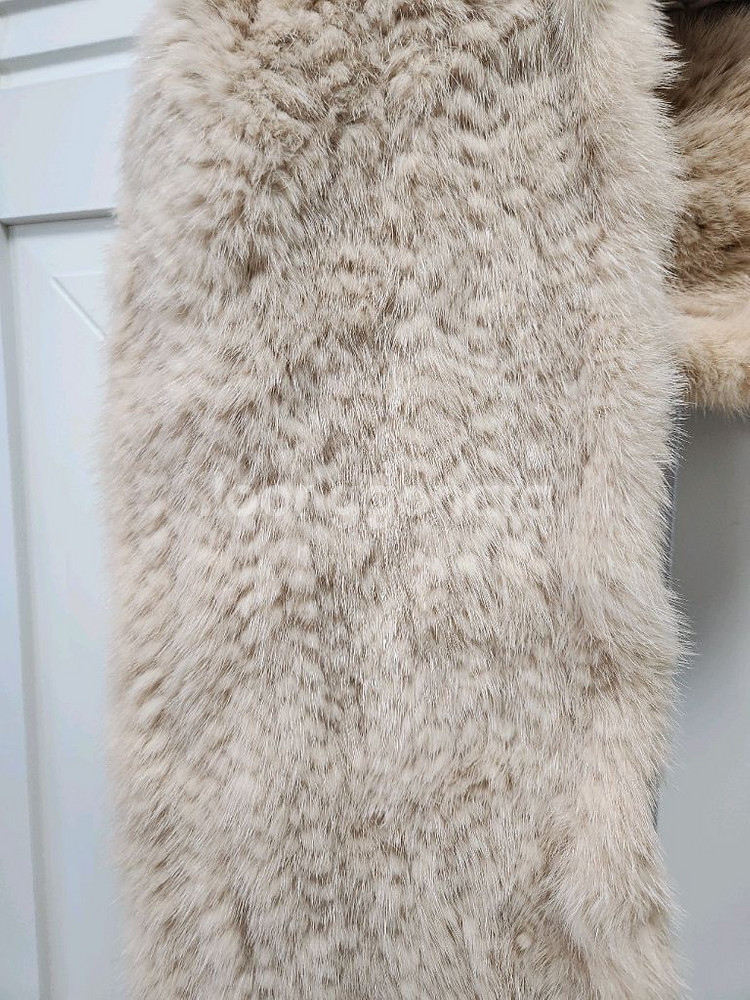 연베이지 핑크 숄 머플러--2