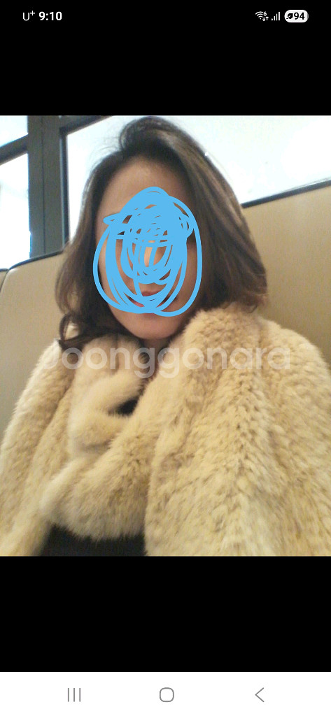 연베이지 핑크 숄 머플러--3