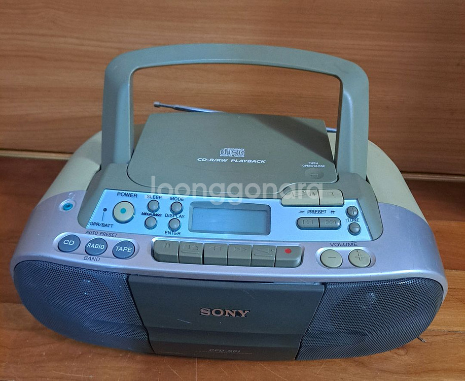 소니 CD 카세트 데크 오디오 플레이어--0