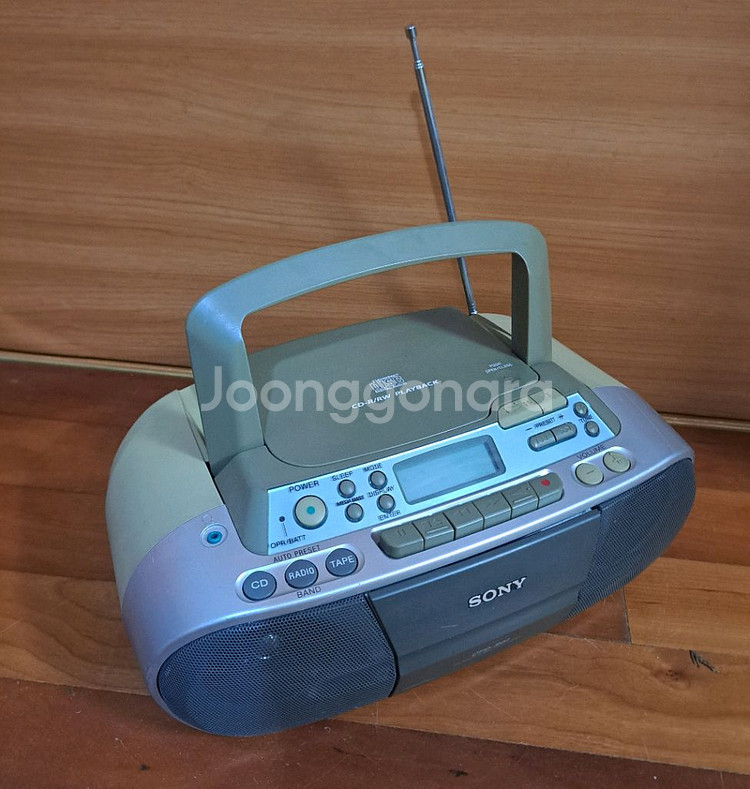 소니 CD 카세트 데크 오디오 플레이어--2