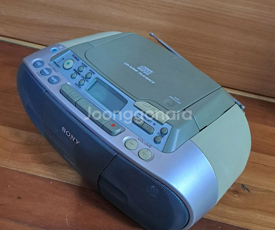 소니 CD 카세트 데크 오디오 플레이어--1