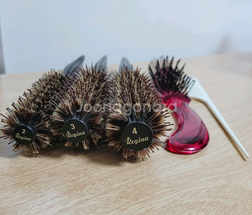 미용 헤어 롯빗 일괄--1