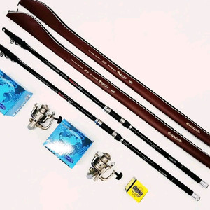 카본원투낚시대450 2대+5000번릴2대+릴줄