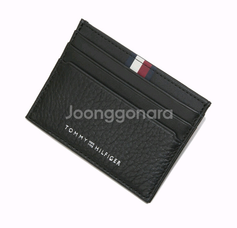 타미힐피거 카드지갑 블랙 25fw 레아 카드홀더 미개봉--0