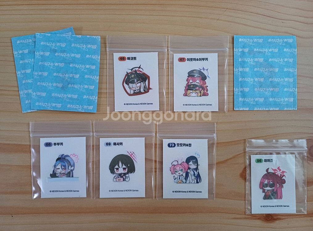 gs25 블루아카이브띠부씰 판매-3천~1만--1