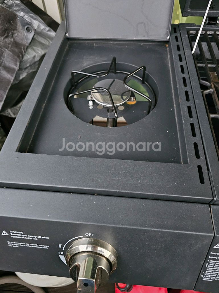 미국식 바베큐 그릴 가스/착콜 겸용(가스통2개포함)--5