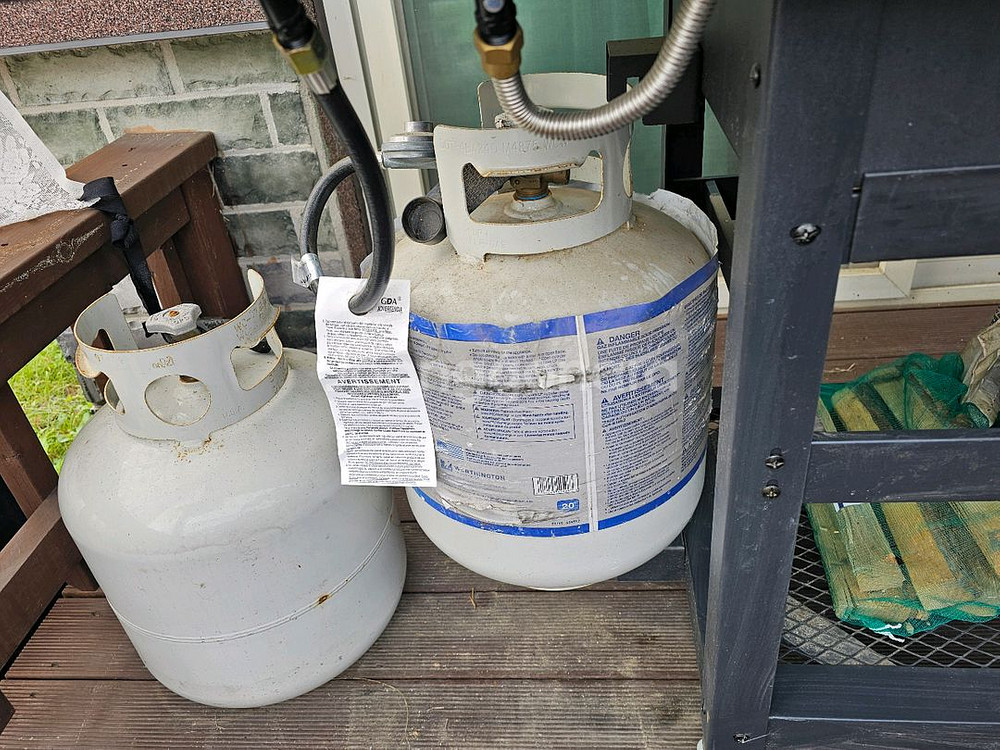 미국식 바베큐 그릴 가스/착콜 겸용(가스통2개포함)--6