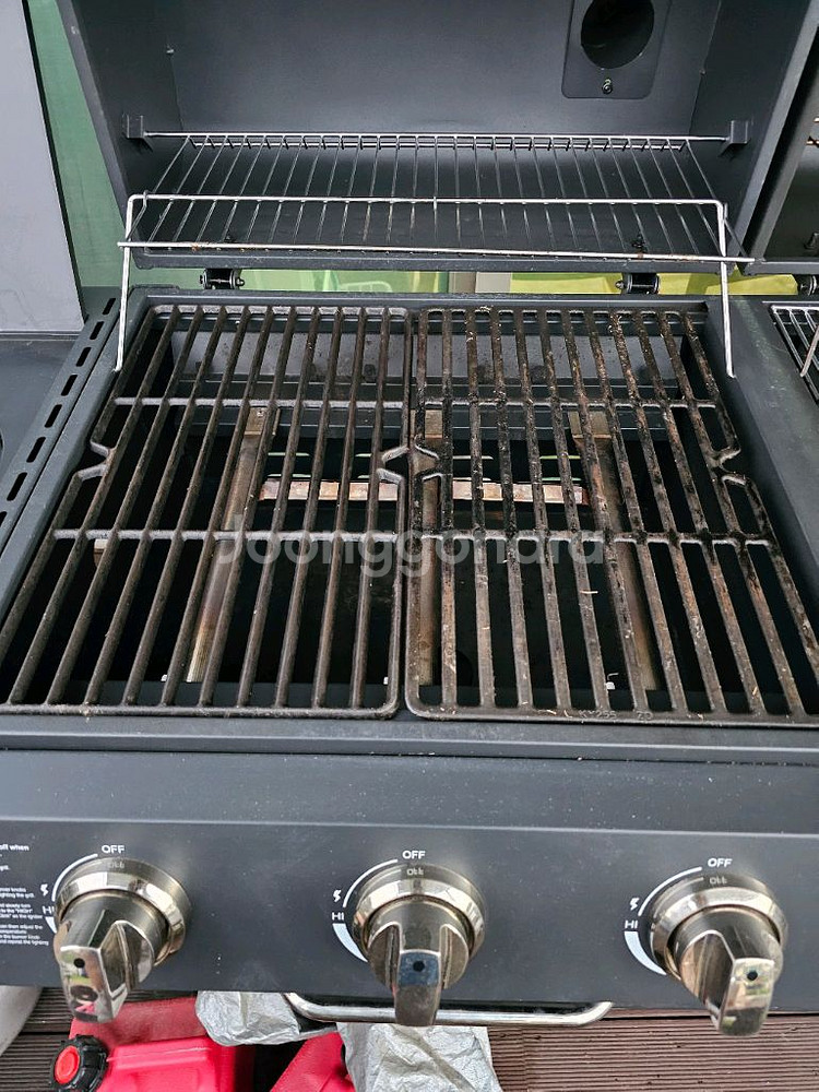 미국식 바베큐 그릴 가스/착콜 겸용(가스통2개포함)--3