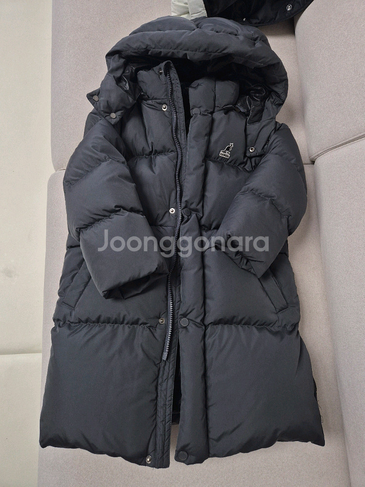 캉골 키즈 롱패딩 120 (차콜)--0