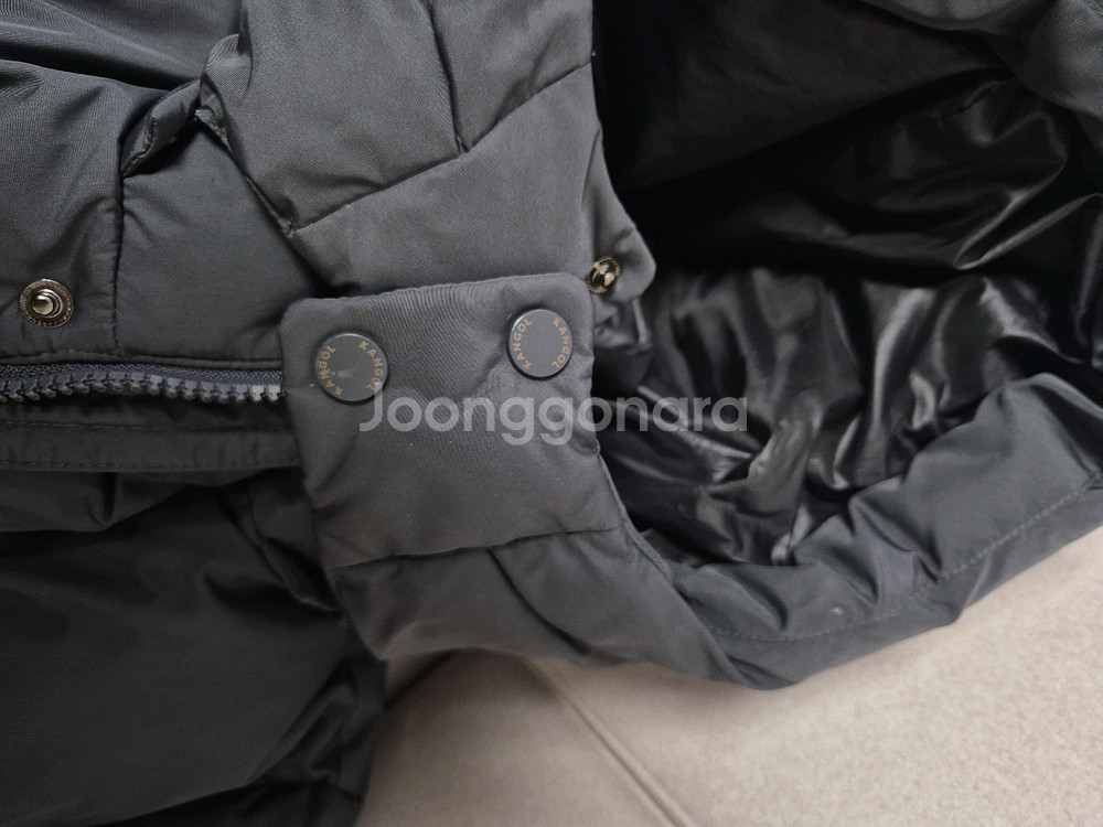 캉골 키즈 롱패딩 120 (차콜)--6