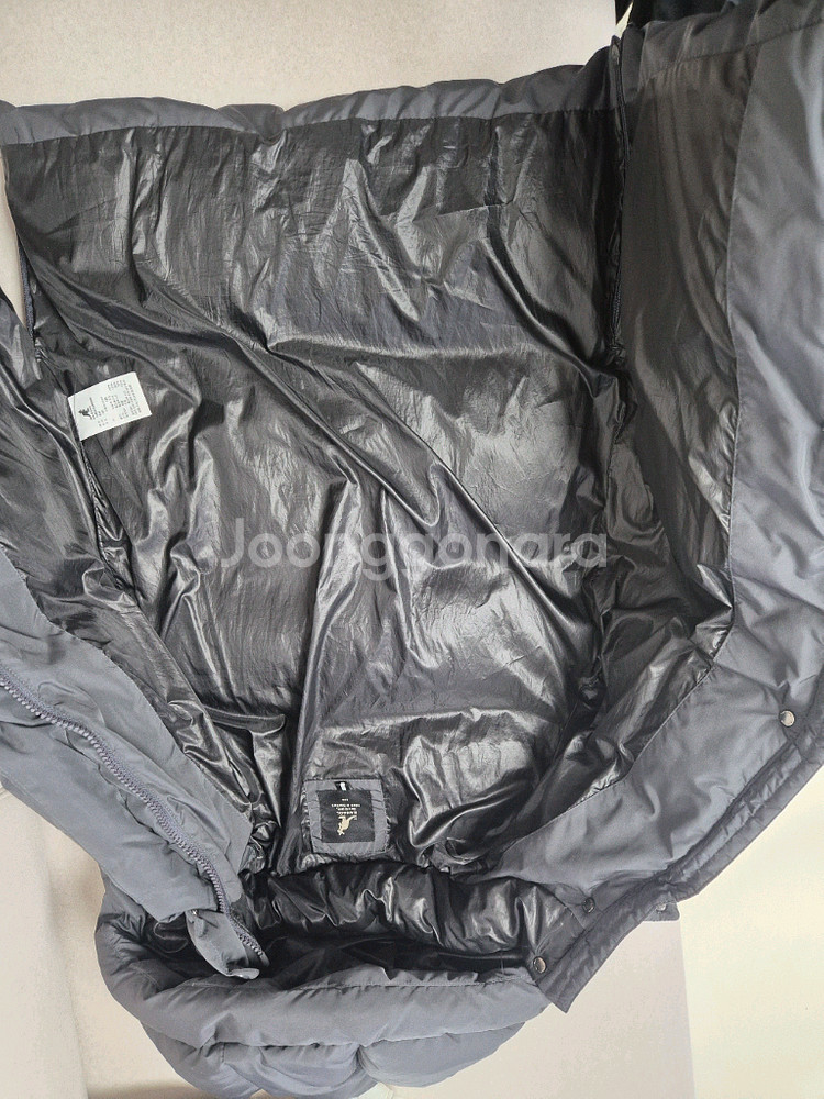 캉골 키즈 롱패딩 120 (차콜)--3