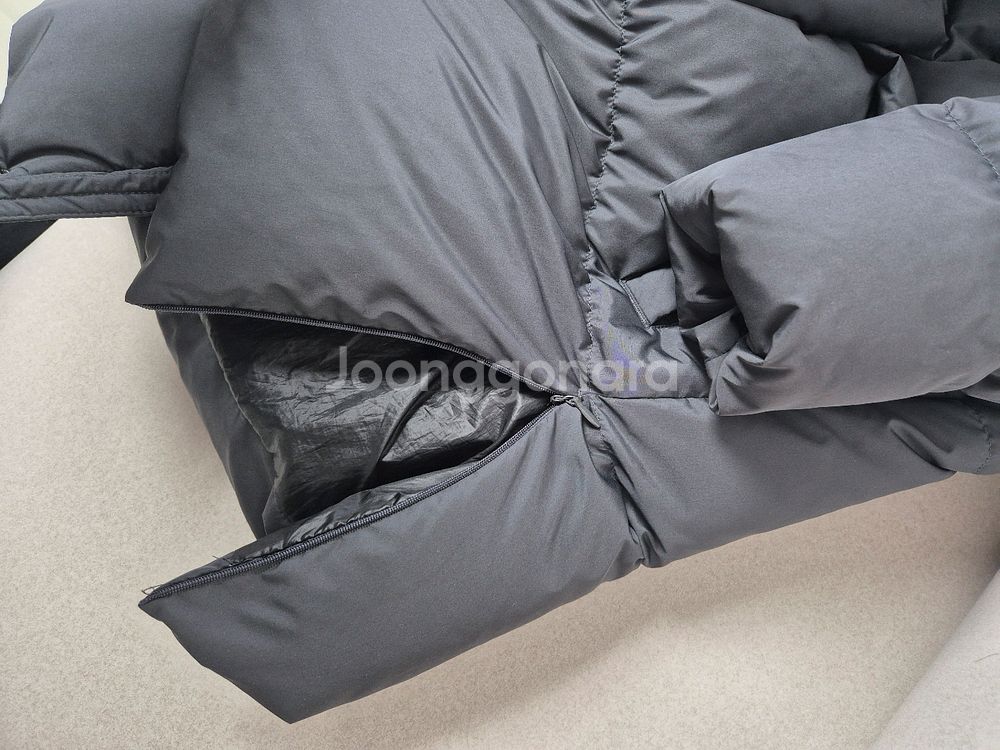 캉골 키즈 롱패딩 120 (차콜)--5