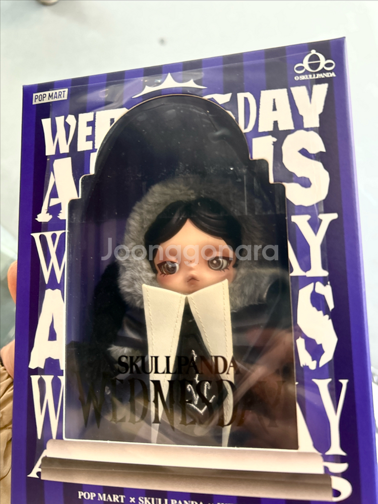 팝마트 스컬판다 웬즈데이 콜라보 인형키링 (미개봉새상품)--0