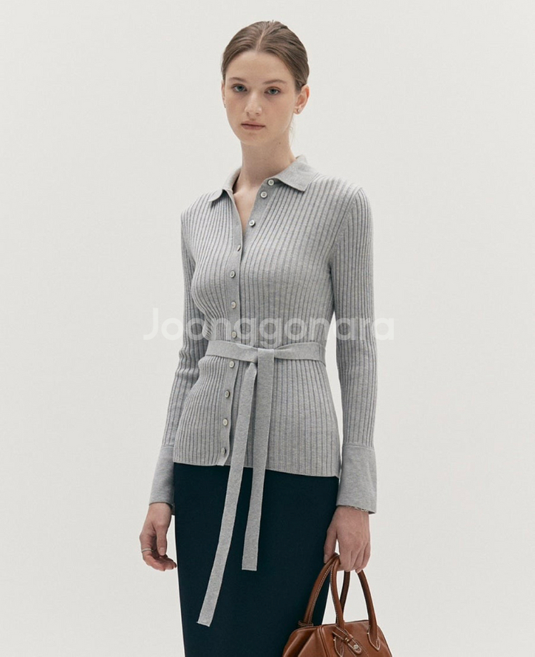 시에 sie 미아 벨티드 가디건--0