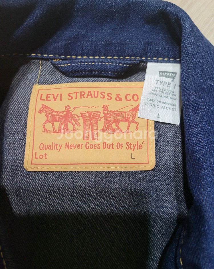 리바이스 타입1 아이코닉 자켓--2