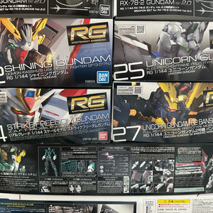 rg유니콘,밴시,풀아머,샤이닝,스트라이크프리덤 일괄