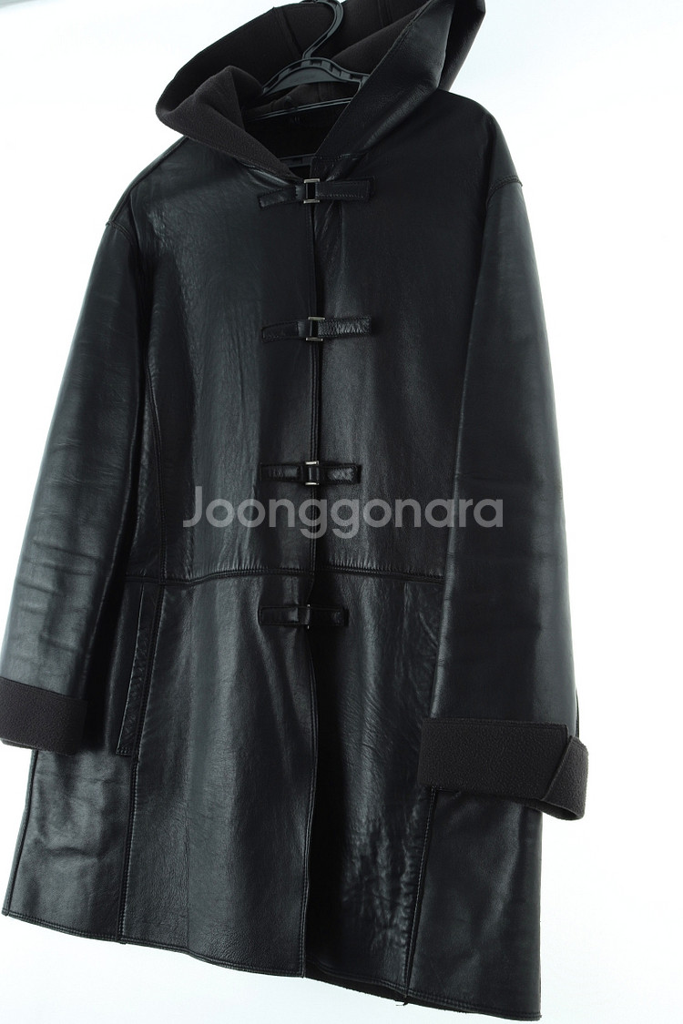 후드 가죽 코트W(F) 브랜드빈티지 집업 바람막이 점퍼자켓 기모--0