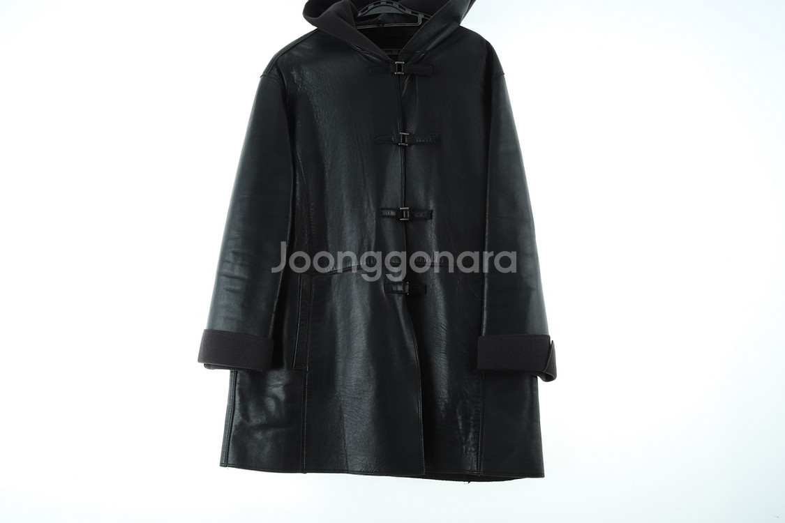 후드 가죽 코트W(F) 브랜드빈티지 집업 바람막이 점퍼자켓 기모--1