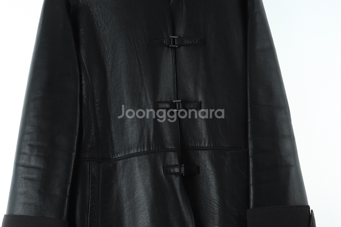 후드 가죽 코트W(F) 브랜드빈티지 집업 바람막이 점퍼자켓 기모--3